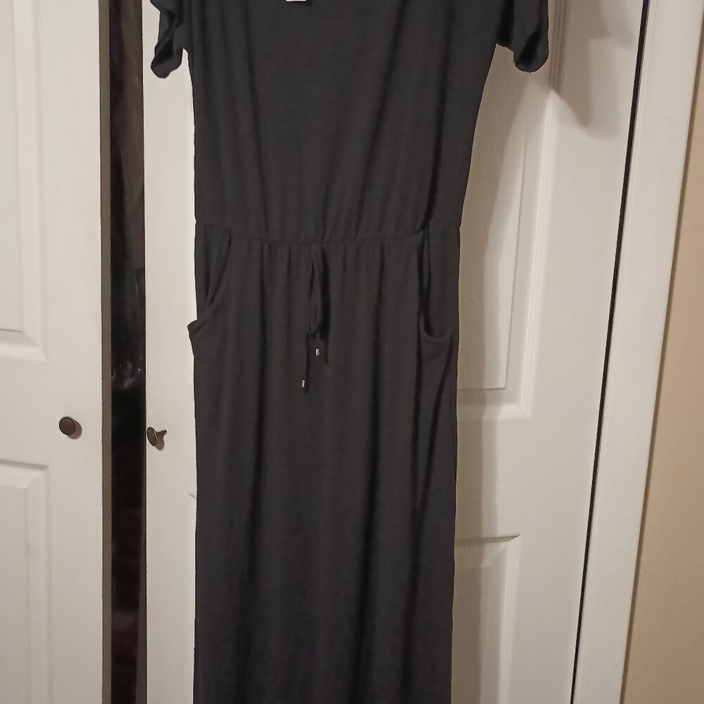 Black maxi dress